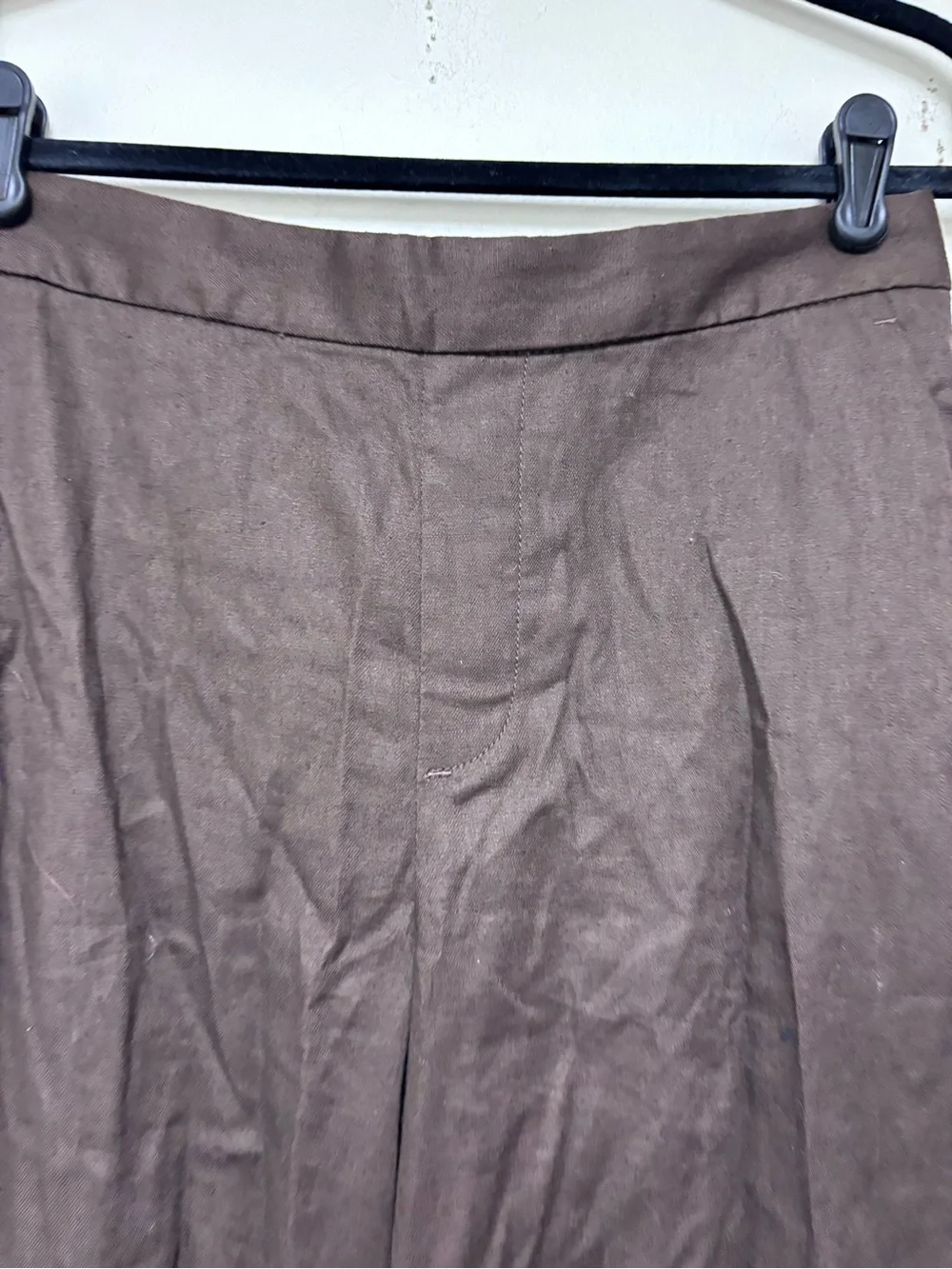 Banana Republic Hayden Wide Leg Linen Blend Pull On Pant